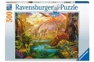 Ravensburger Puzzel (500stuks) - Land van de dinosauriërs