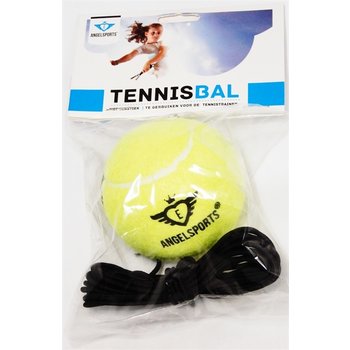 Angelsports Tennisbal met elastiek in polybag