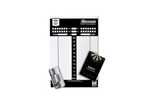 Longfield Scorebord (whiteboard) darts met marker, wisser + spelregels