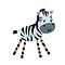 Kit rubber en stokjes - Zebra