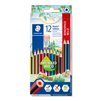 staedtler Kleurpotloden Noris WOPEX zeskantig - 12stuks (10+2 gratis) in karton etui