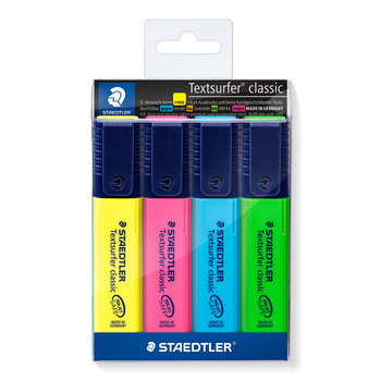 staedtler Tekstmarker Textsurfer Classic - 4stuks (geel/blauw/roze/groen) etui