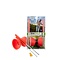 Angel Diabolo rubber alu sticks 32,5cm - fluo rood