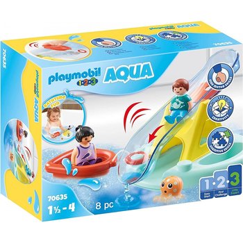 Playmobil PM 1.2.3 Aqua - Zwemeiland met waterglijbaan 70635