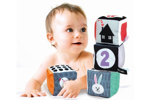 Clementoni Baby Clementoni - Soft Cubes - Black & White