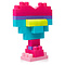 Mega Bloks Mega Bloks First Builders - Grote bouwtas 60 stuks - roze