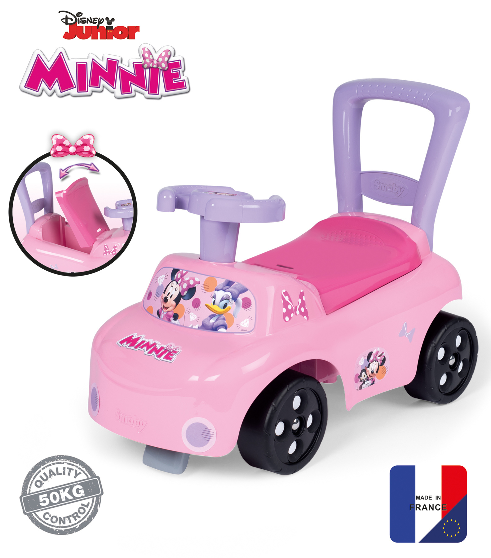 Verwacht het Gemaakt om te onthouden te rechtvaardigen Minnie Mouse - Auto Ride-on - t Klavertje Vier