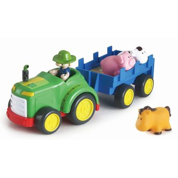 Braet Tractor met aanhangwagen en 3 dieren