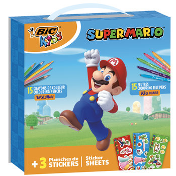 Bic BIC Kids - Super Mario coloring case 30stuks