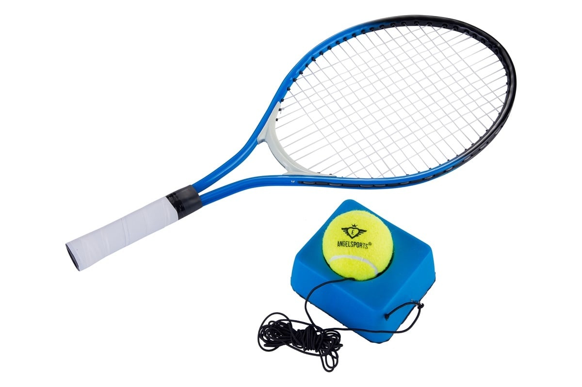 Racketball set met tennisracket 21" en tennistrainer t Klavertje Vier