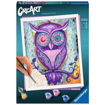 Ravensburger CreArt Schilderen op nummer - Dreaming Owl