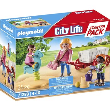 Playmobil PM City Life Starterpack - Opvoeder met bolderwagen 71258