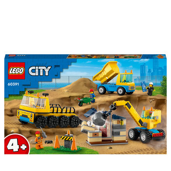 LEGO LEGO City Kiepwagen, bouwtruck en sloopkogel - 60391