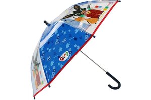 Bing - Paraplu "Rainy days" 73cm (transparant/blauw)