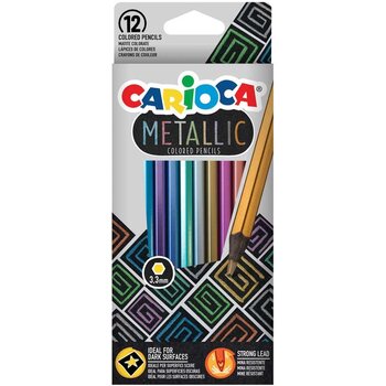 Carioca Kleurpotloden "Metallic" - 12stuks in karton etui