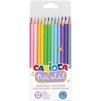 Carioca kleurpotloden pastel 12 stuks