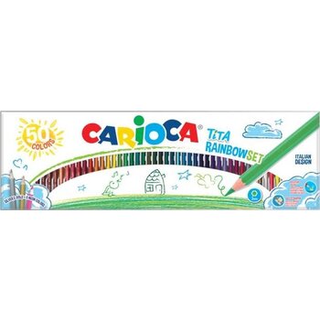 Carioca  Kleurpotloden TiTA Rainbow Set - Etui (karton) 50stuks