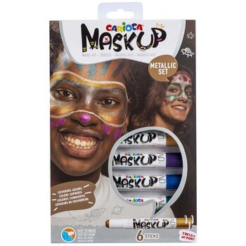 Carioca Mask Up schminkstiften "Metallic" - 6stuks