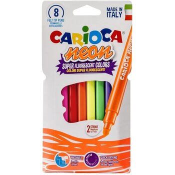 Carioca  Viltstiften NEON - 8stuks