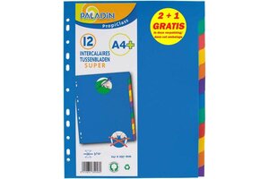 INDEX Tussenbladen Propiclass Super A4/12 tabs (2+1 gratis)