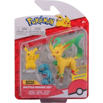 Boti Pokémon Battle Figure Set 3-pack - assortiment - 1 exemplaar