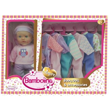 Dimian Bambolina Amore Pop met 6 extra outfits - 30 cm