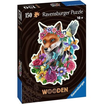 Ravensburger Houten puzzel 150 stuks - Vos in speciale vorm