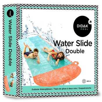 Didak Pool Waterglijbaan Dubbel (488x130cm)