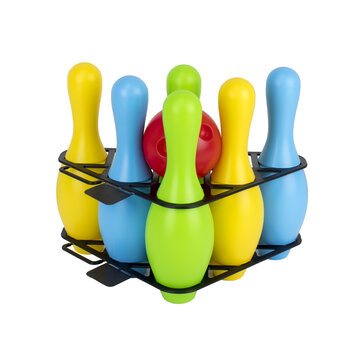 Kids Bowling Set (6 kegels + 1 bal)