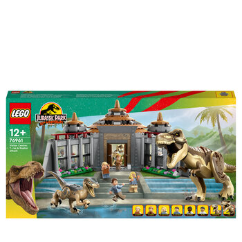 LEGO LEGO Jurassic World Jurassic Park Bezoekerscentrum: T-rex & raptoraanval - 76961