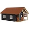 Kids Globe Paardenstal met 2 boxen en berging  (1:24) - 51x40,5x27,5 cm