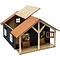 Kids Globe Paardenstal met 2 boxen en berging  (1:24) - 51x40,5x27,5 cm