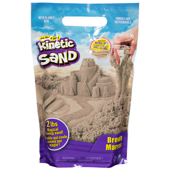 Spin Master Kinetic Sand - Colour Sand Bag (907gr) - Bruin