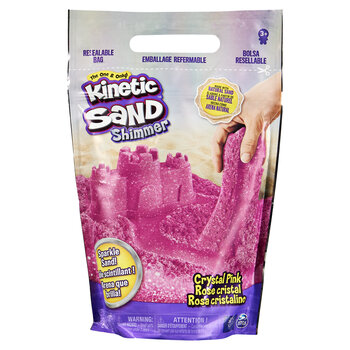 Spin Master Kinetic Sand - Colour Sand Bag (907gr) - Glitter roze