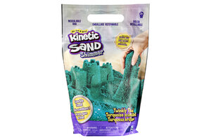 Spin Master Kinetic Sand - Colour Sand Bag (907gr) - Glitter twinkly teal