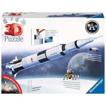 Ravensburger 3D Puzzel (404stuks) - Apollo Saturn V Raket met licht