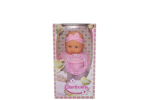 Dimian Bambolina Amore Babypop (26cm) Soft met 4 melodieën (Roze OF Blauw) - assortiment