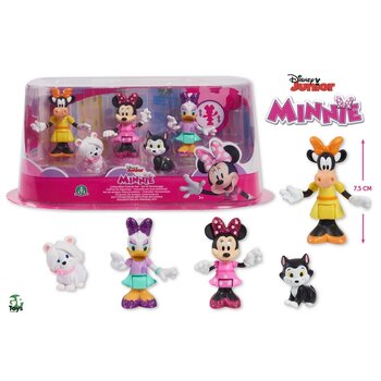 Giochi Preziosi Koffer met 5 actiefiguren 7,5 cm - Minnie