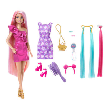 Barbie Barbie - Prachtig lang haar - Roze