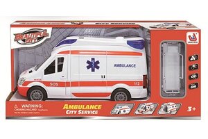 Ambulance met licht en geluid