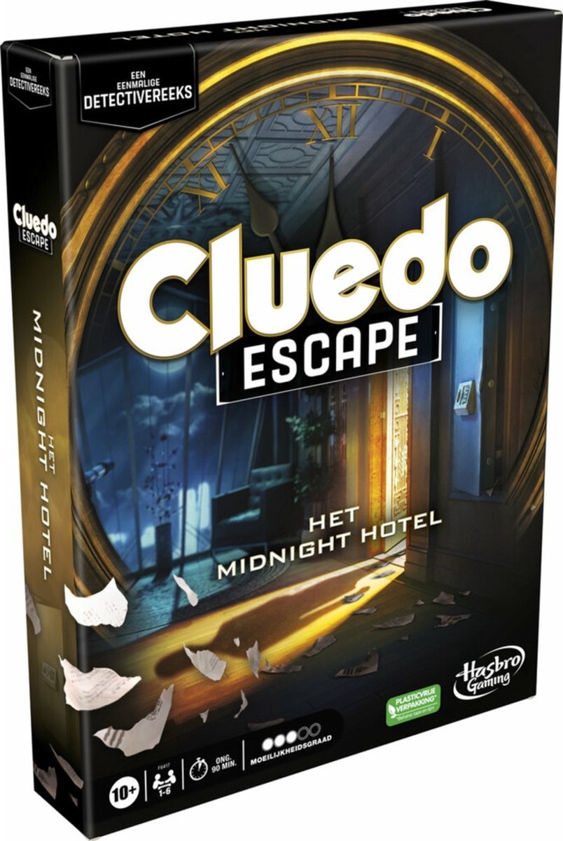 Hasbro Gaming Cluedo Escape Extorsion à Midnight Hotel, Jeu dévasio
