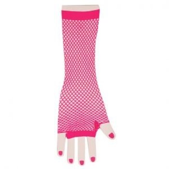 Handschoen visnet - fuchsia