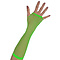 Handschoenen net lang (vingerloos) - 1 kleur