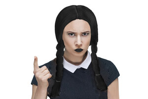 Pruik Wednesday Addams Family