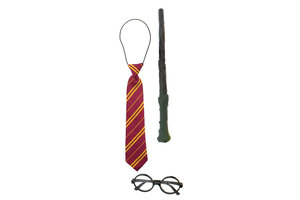 Set Harry Potter (stropdas/toverstaf/bril)