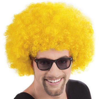 Pruik Afro - 1 kleur