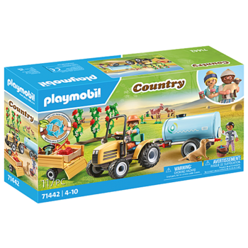 Playmobil PM Country - Tractor met aanhanger en watertank 71442