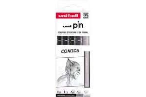 Uni-ball Uni-ball Uni Pin Fineliner Comics - 5stuks (assorti)