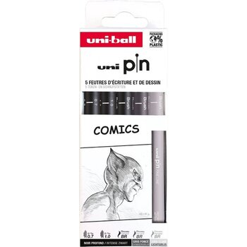 Uni-ball Uni-ball Uni Pin Fineliner Comics - 5stuks (assorti)