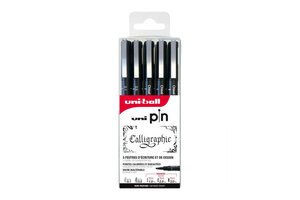 Uni-ball Uni-ball Uni Pin Calligraphie - 5stuks (assorti)